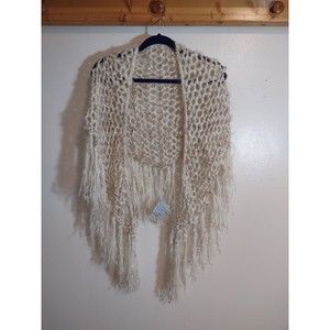 Sinfully Original Lin S Oglesby Shawl Woven Tassel Art to Wear